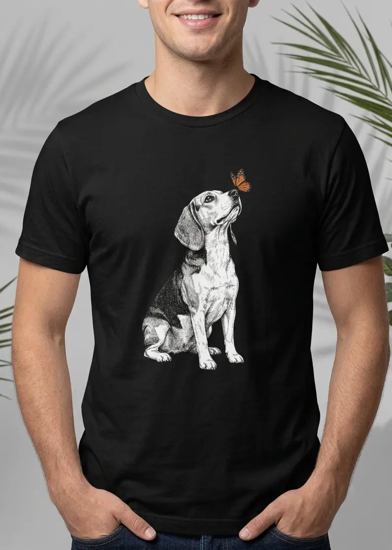 Beagle & Butterfly T-Shirt