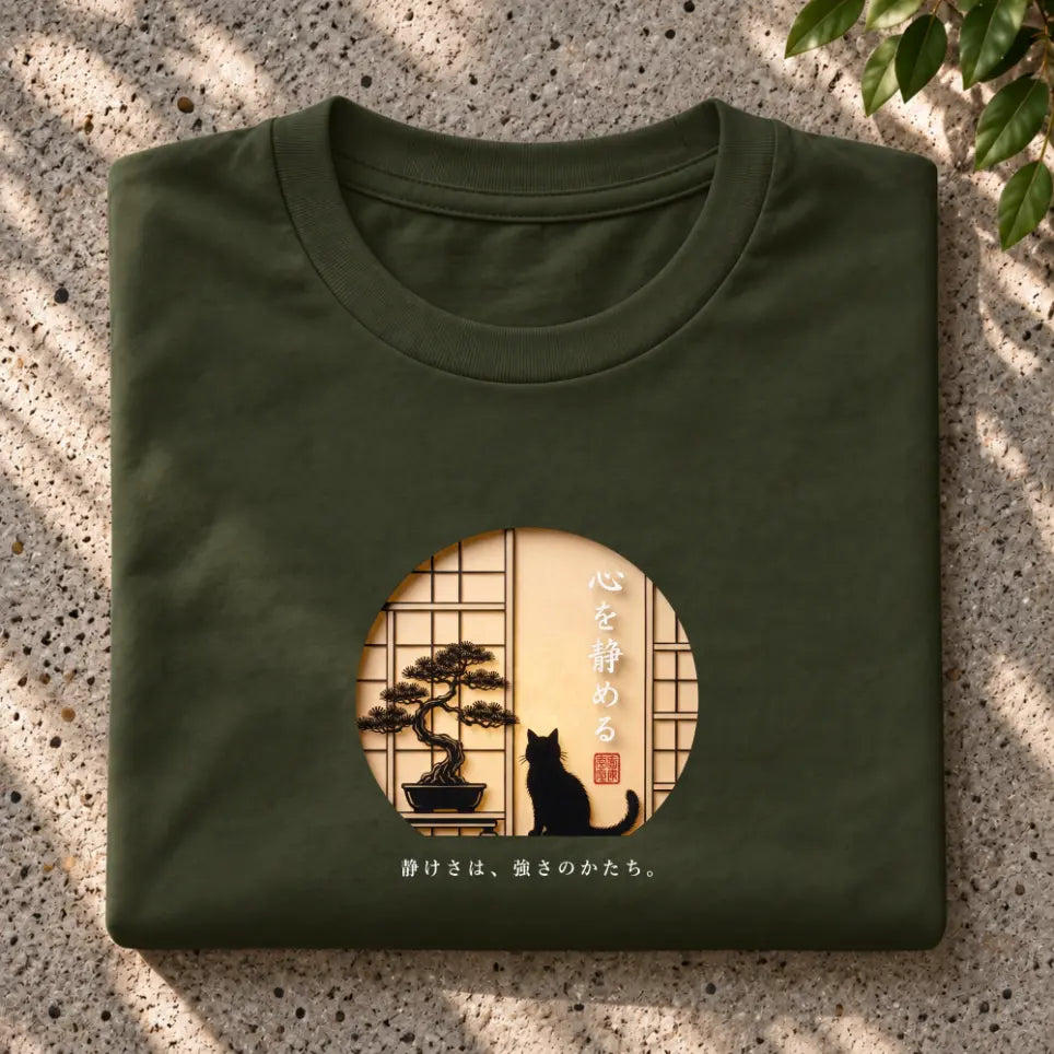 Japanese Zen Cat T-Shirt