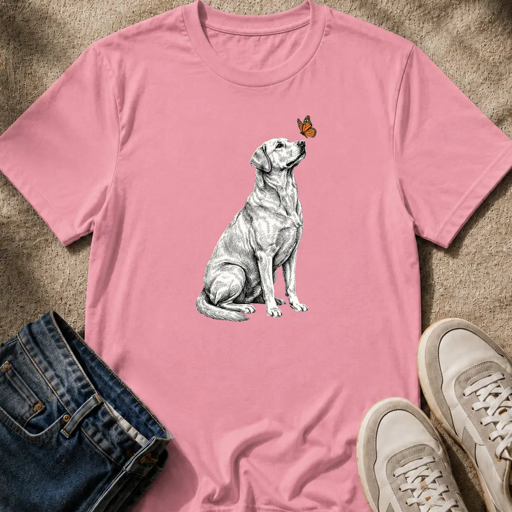 Labrador Retriever & Butterfly T-Shirt