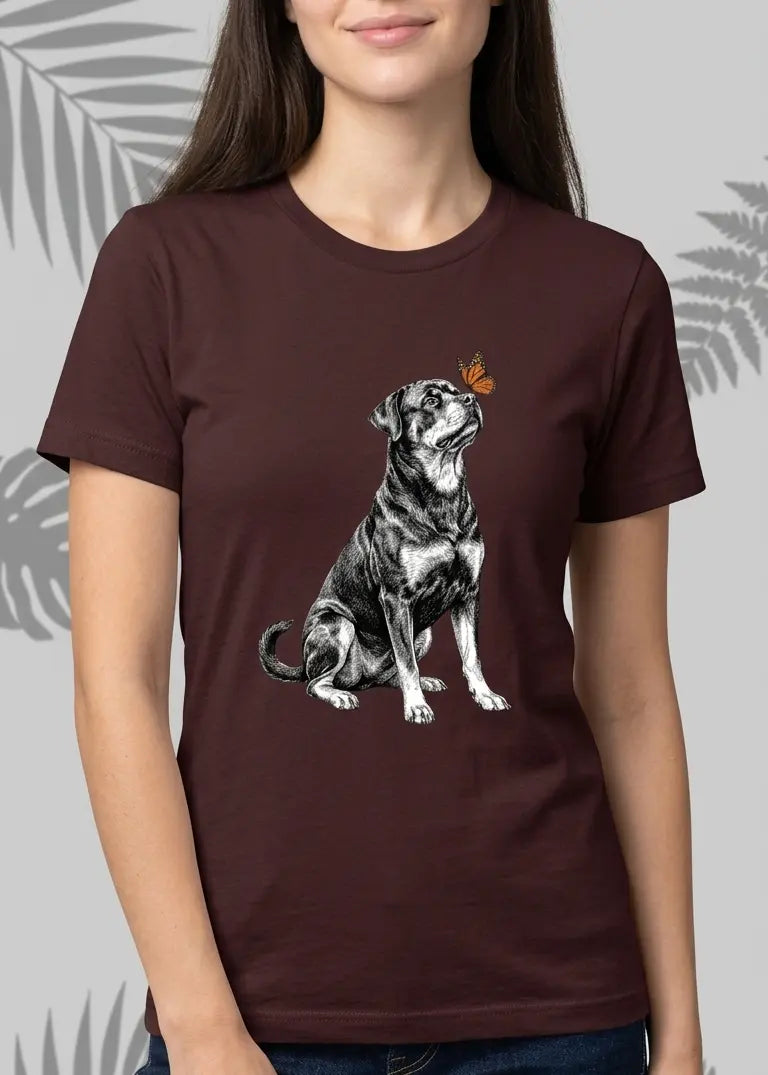 Rottweiler & Butterfly T-Shirt