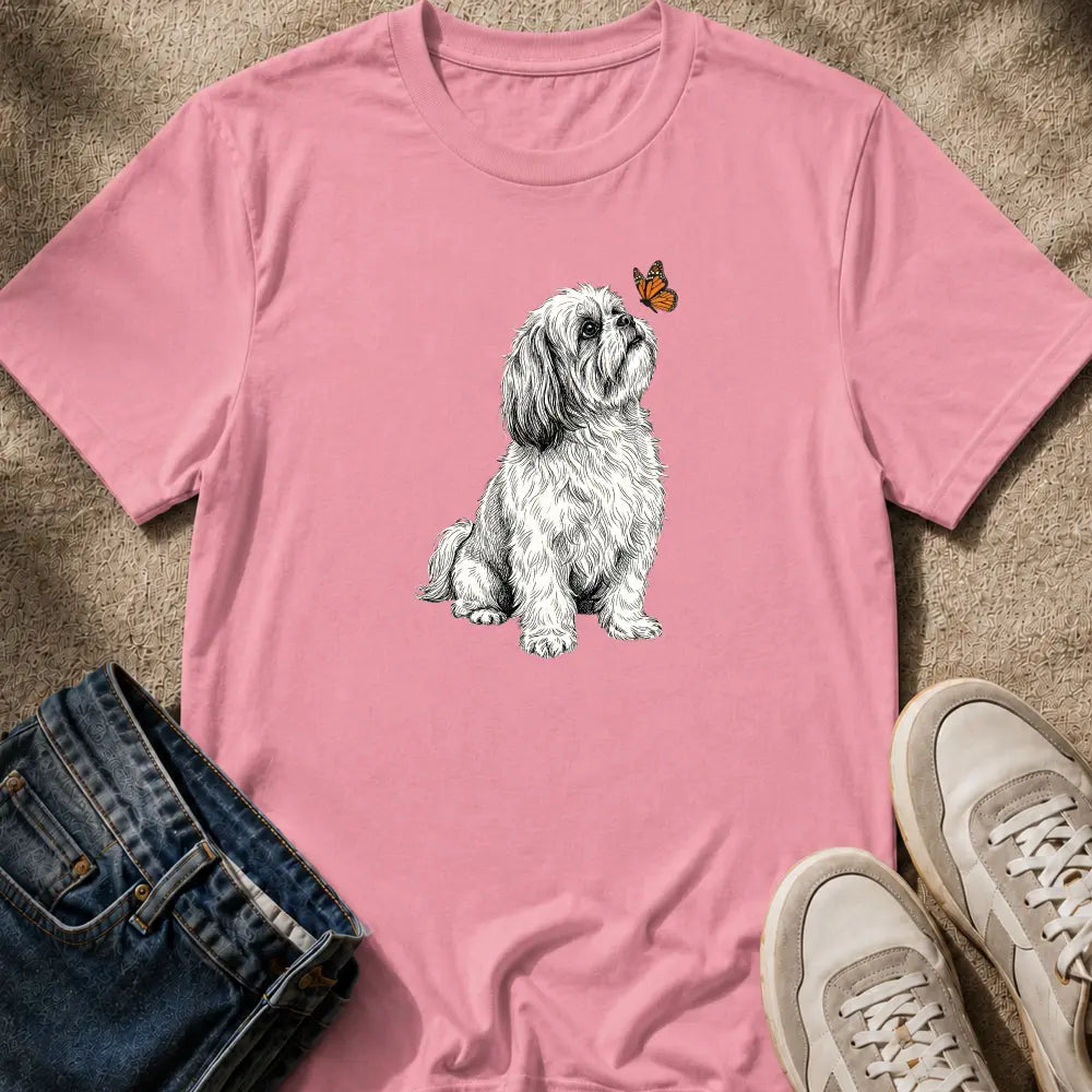 Shih Tzu & Butterfly T-Shirt