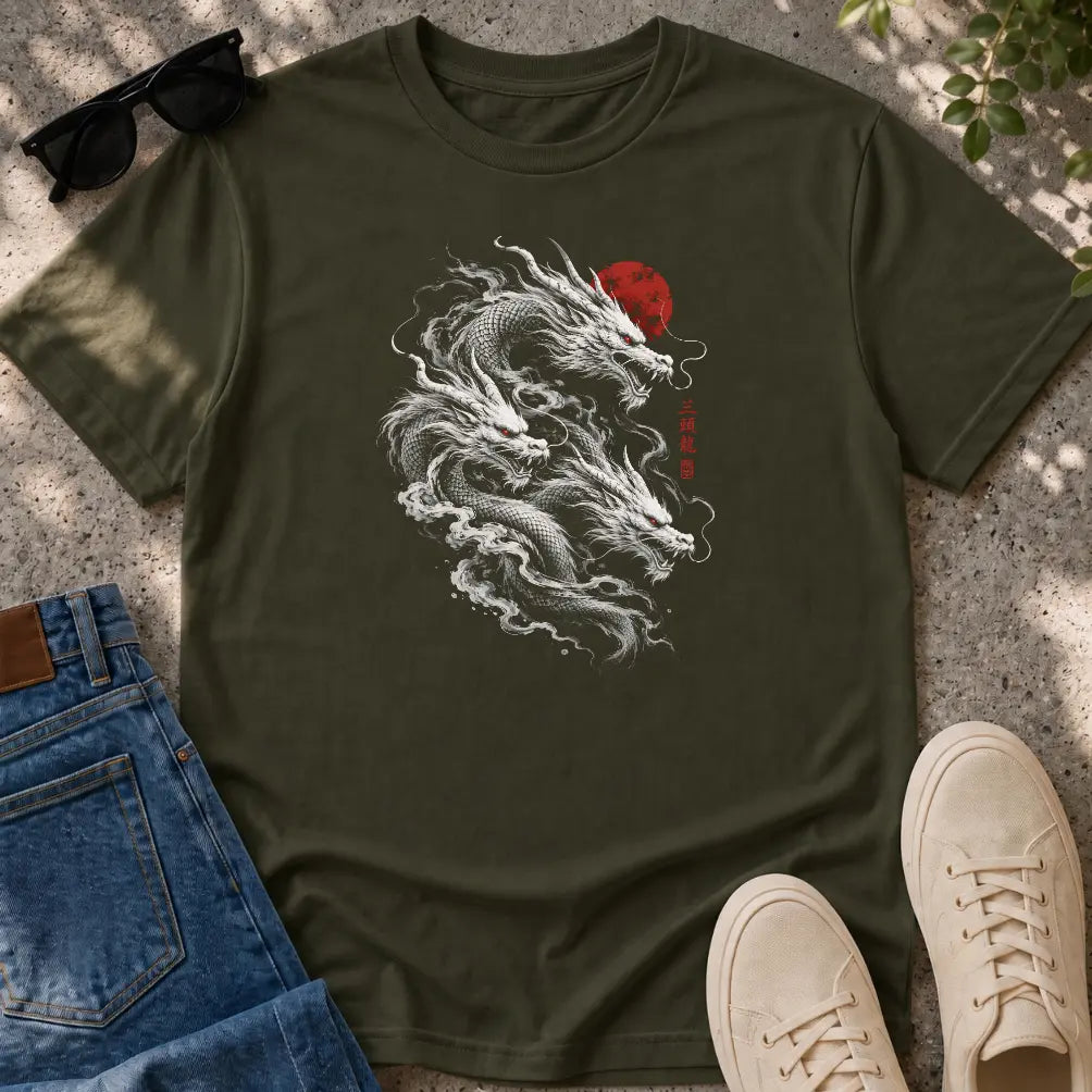 Three-Headed Dragon Fury T-Shirt