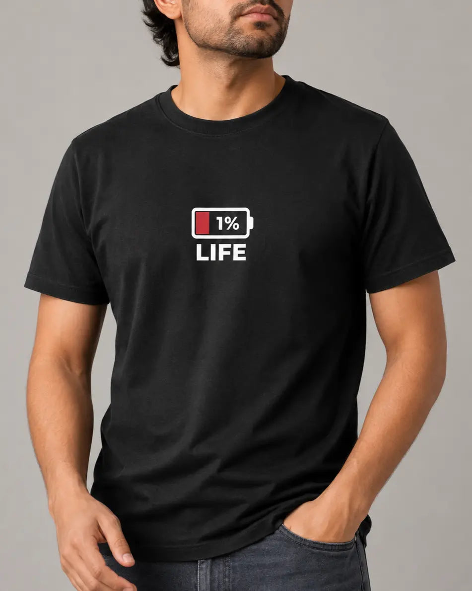 1% Life Battery T-Shirt