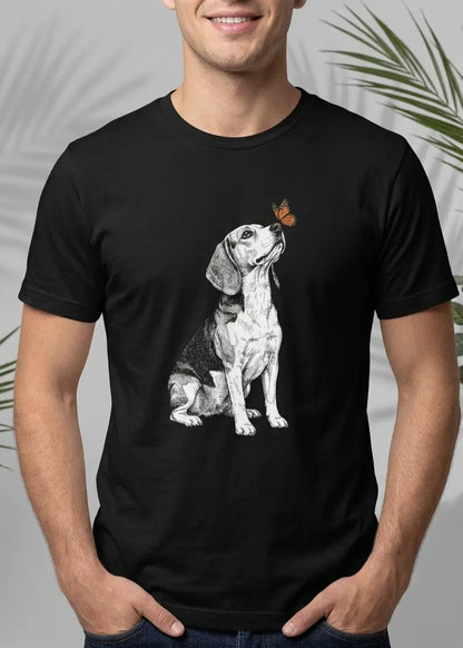 Beagle & Butterfly T-Shirt