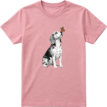 Beagle & Butterfly T-Shirt