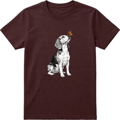 Beagle & Butterfly T-Shirt