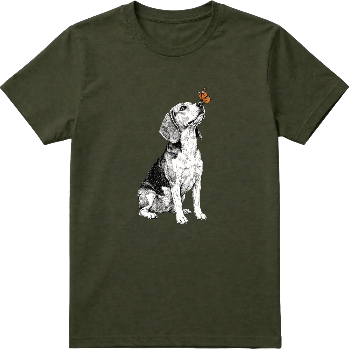 Beagle & Butterfly T-Shirt