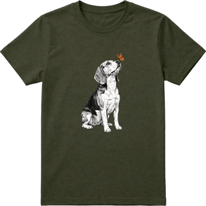 Beagle & Butterfly T-Shirt