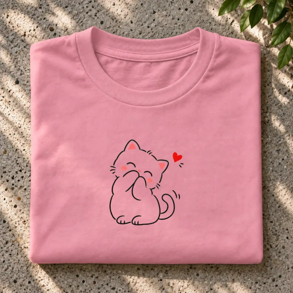 Blushing Cat T-Shirt