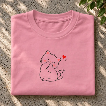 Blushing Cat T-Shirt