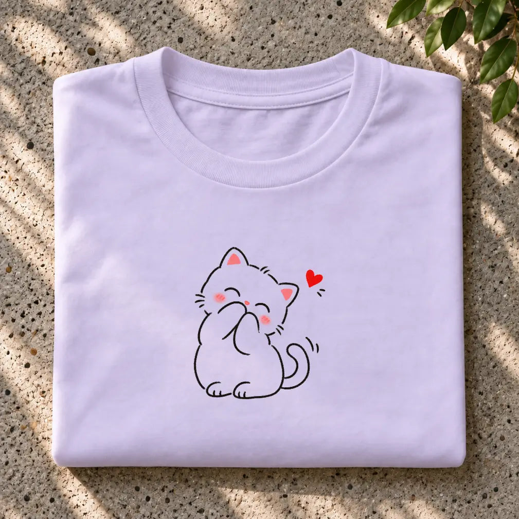 Blushing Cat T-Shirt