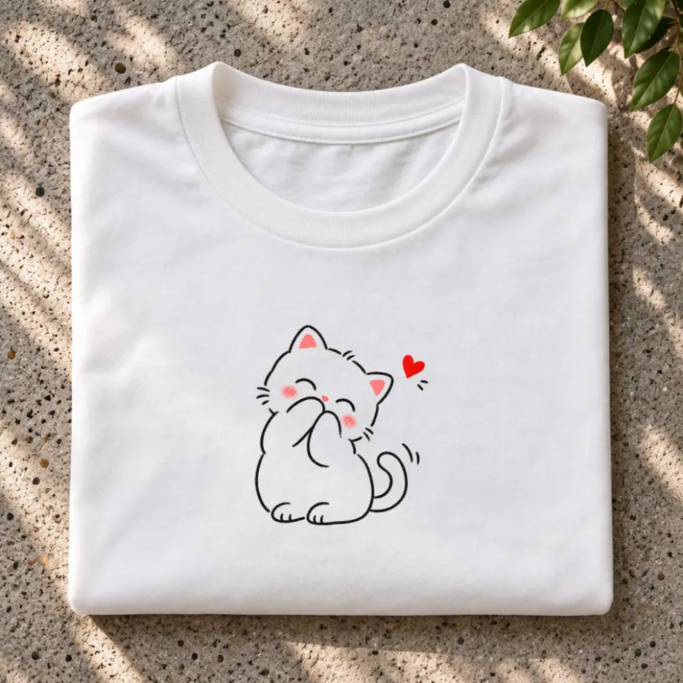 Blushing Cat T-Shirt