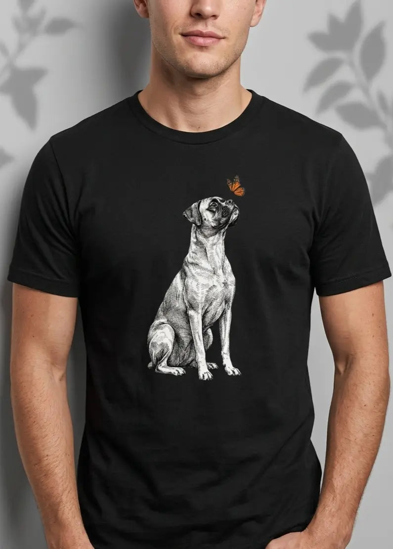Boxer & Butterfly T-Shirt