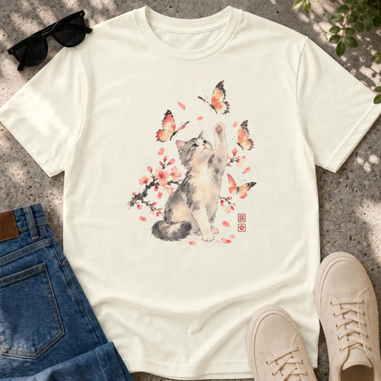 Butterfly Cat T-Shirt
