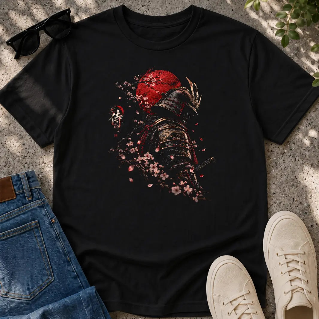 Crimson Moon Samurai T-Shirt
