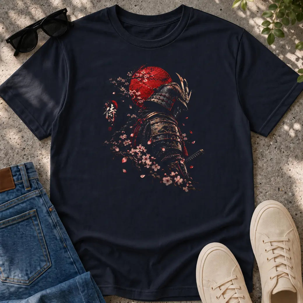 Crimson Moon Samurai T-Shirt