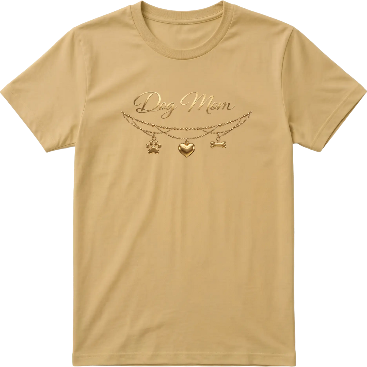 Dog Mom - Charm & Gold T-Shirt