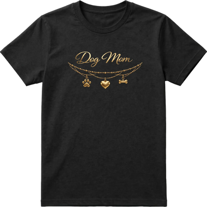 Dog Mom - Charm & Gold T-Shirt