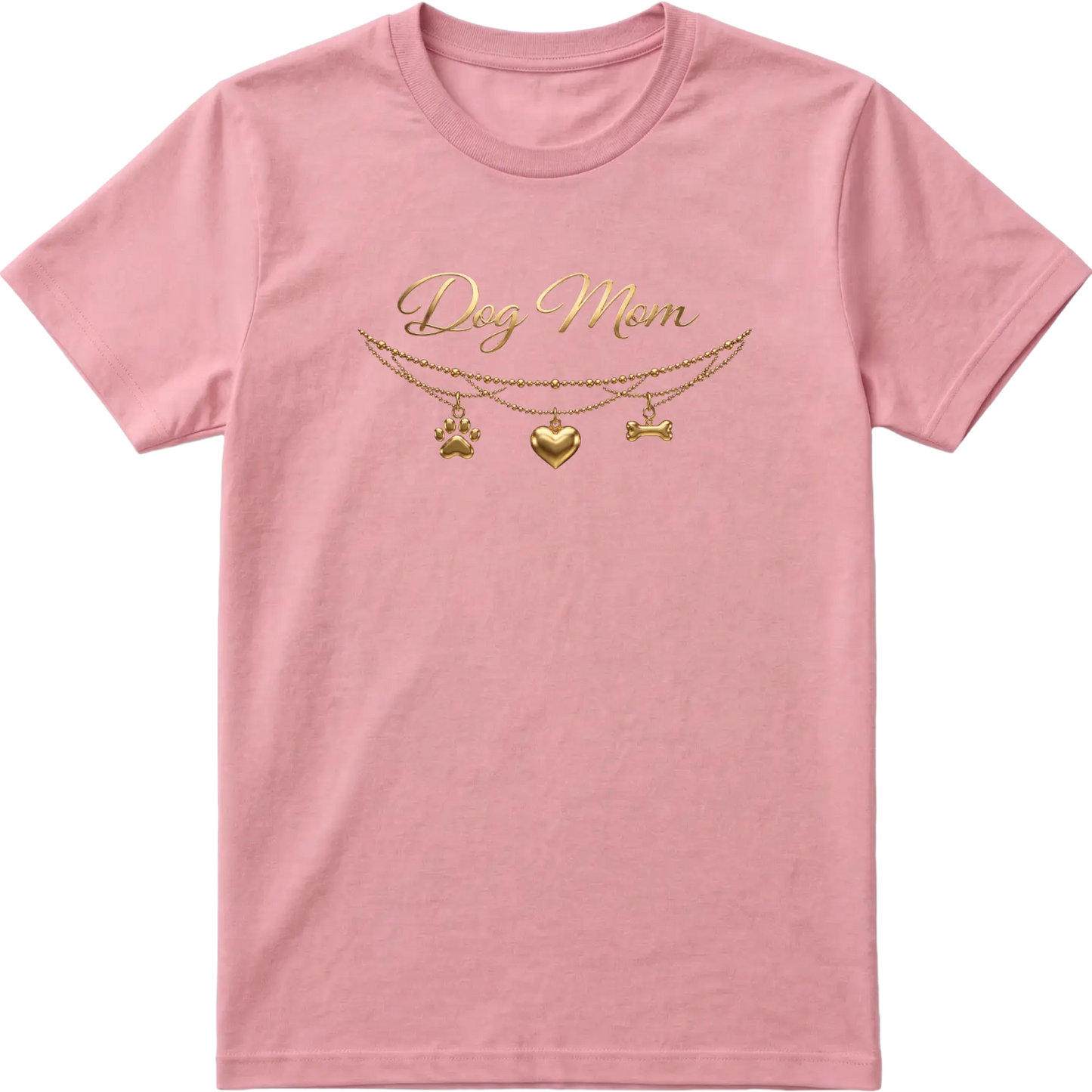 Dog Mom - Charm & Gold T-Shirt