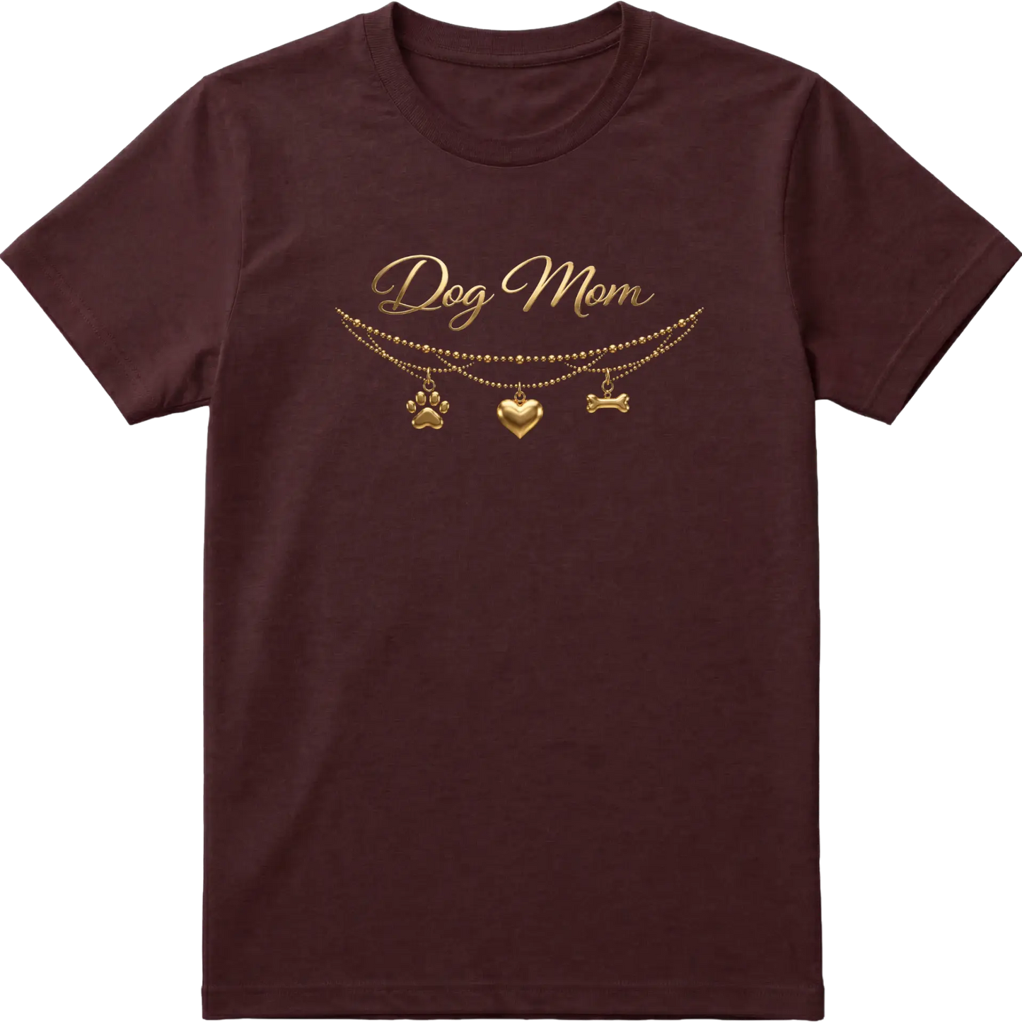 Dog Mom - Charm & Gold T-Shirt