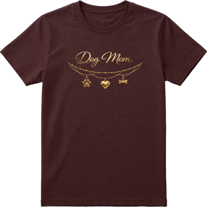 Dog Mom - Charm & Gold T-Shirt