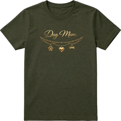 Dog Mom - Charm & Gold T-Shirt