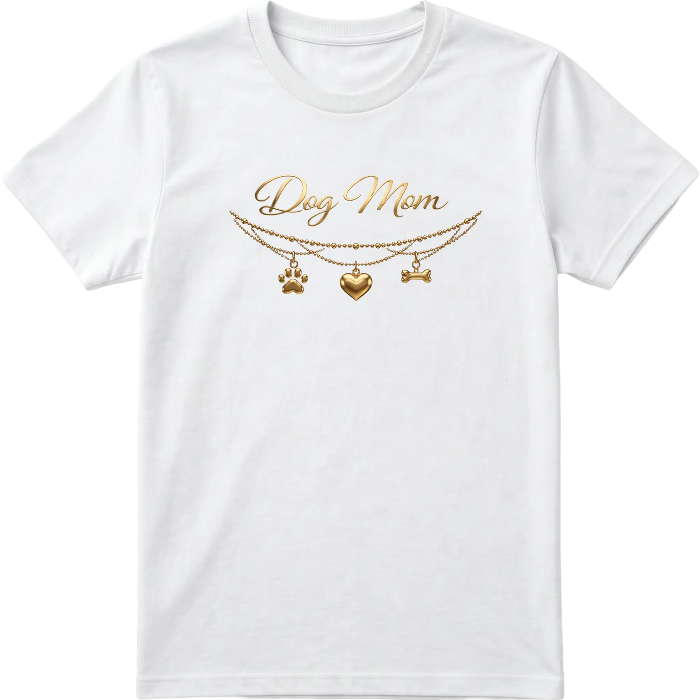 Dog Mom - Charm & Gold T-Shirt