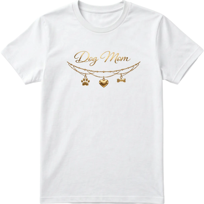 Dog Mom - Charm & Gold T-Shirt