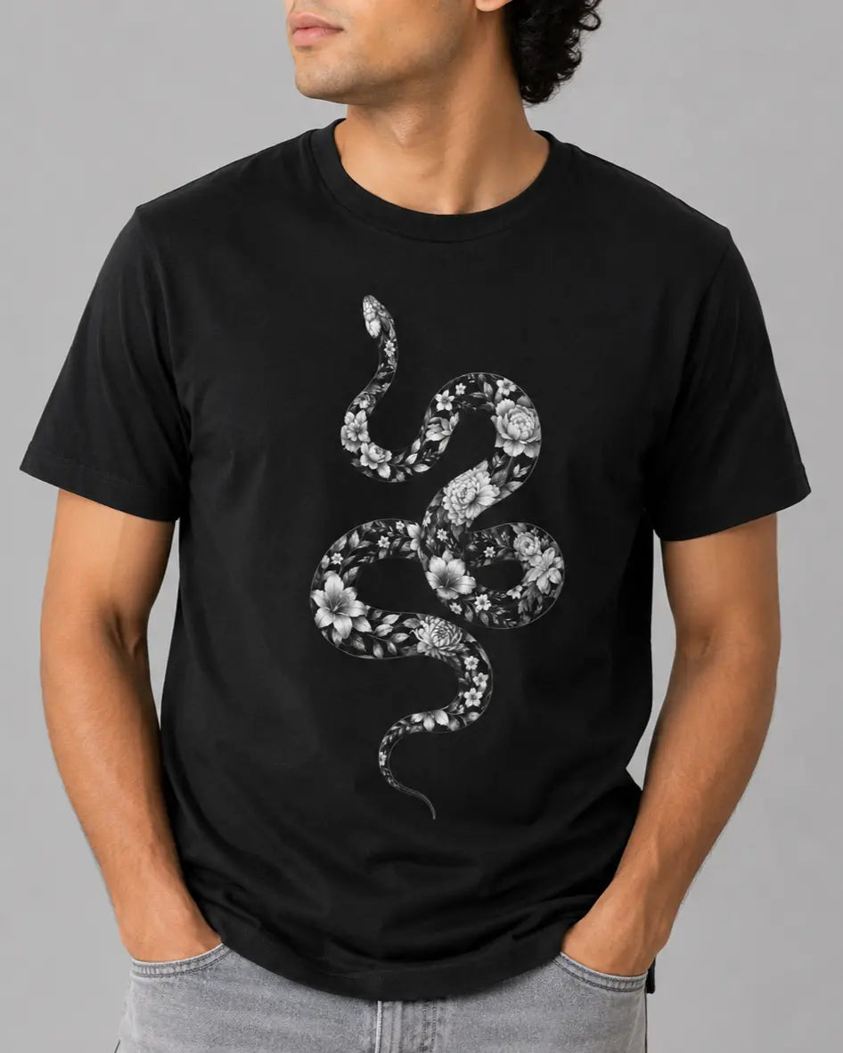 Floral Snake T-Shirt