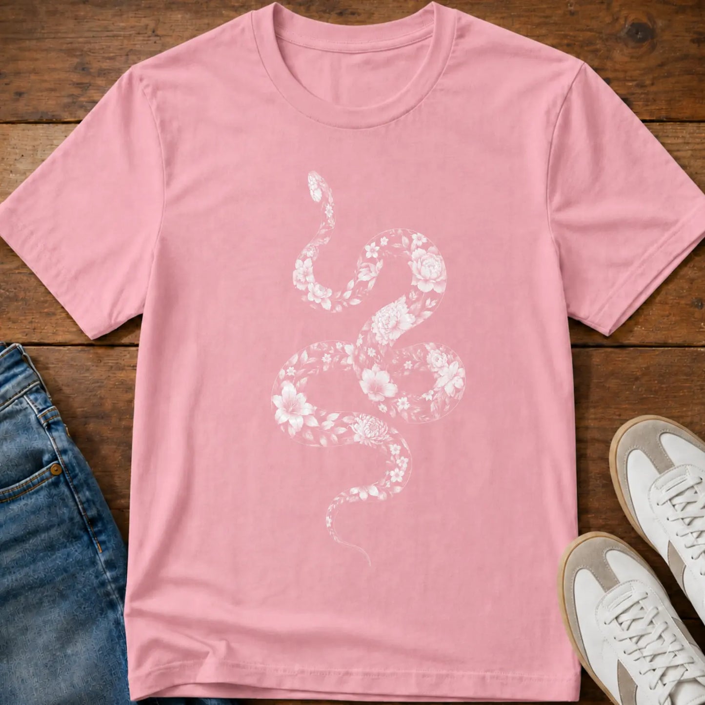 Floral Snake T-Shirt