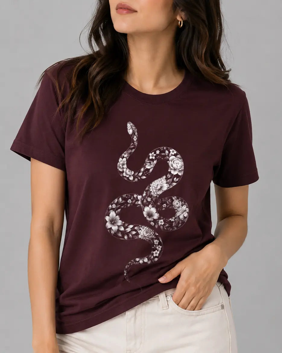 Floral Snake T-Shirt