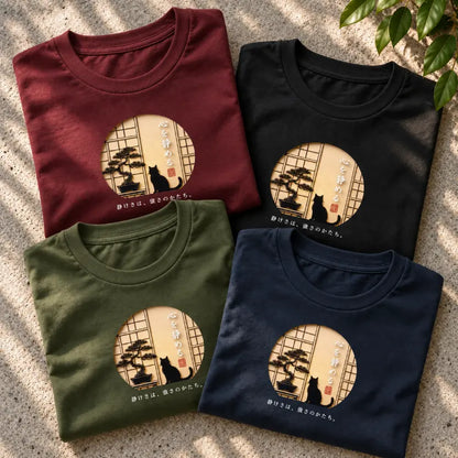 Japanese Zen Cat T-Shirt