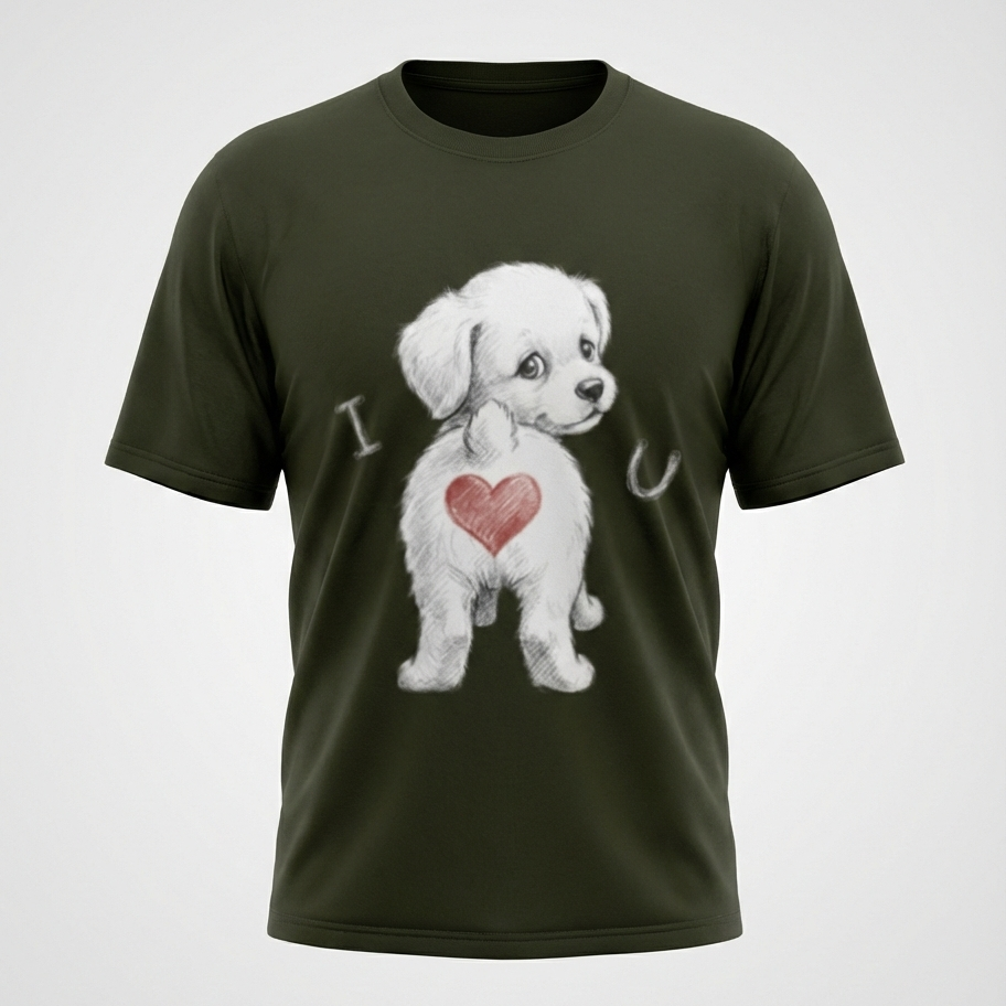 I Love You Too Puppy T-Shirt
