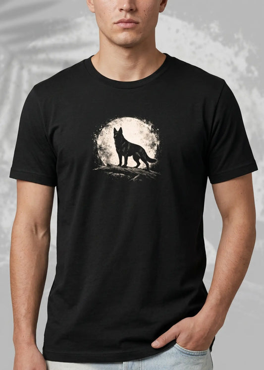 German Shepherd Moon T-Shirt