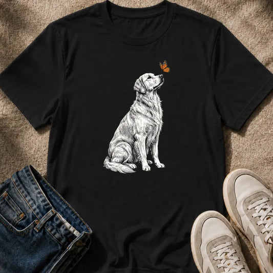 Golden Retriever & Butterfly T-Shirt