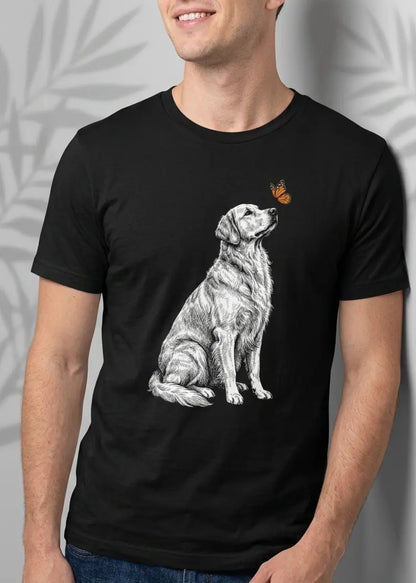 Golden Retriever & Butterfly T-Shirt