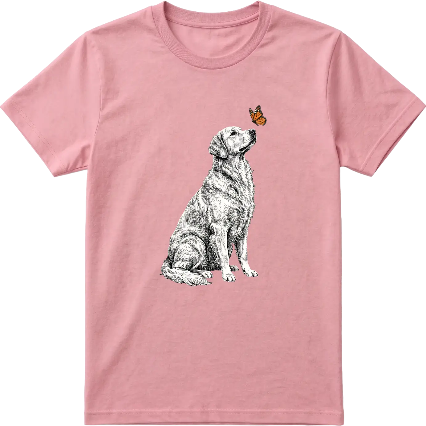 Golden Retriever & Butterfly T-Shirt