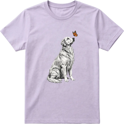 Golden Retriever & Butterfly T-Shirt
