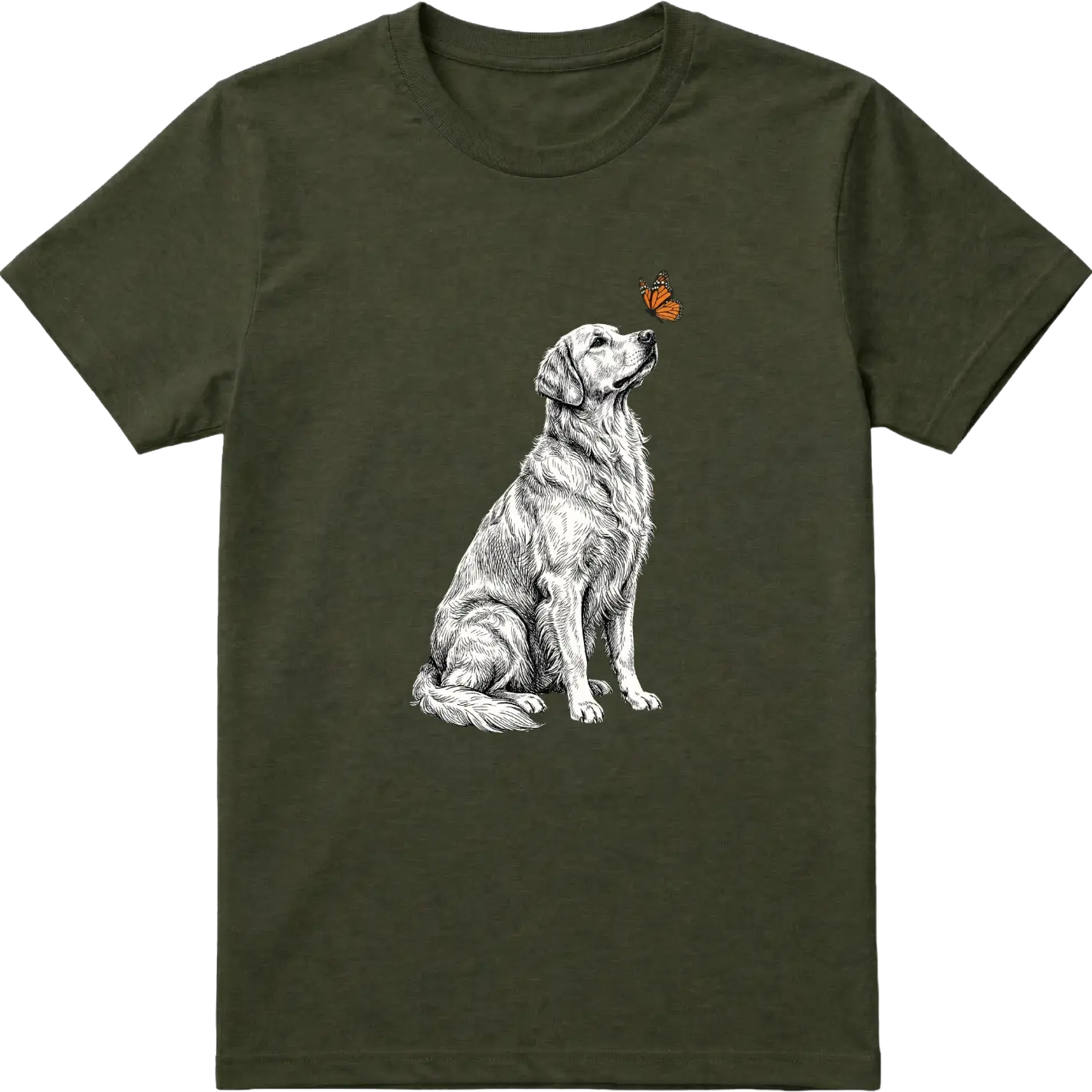 Golden Retriever & Butterfly T-Shirt