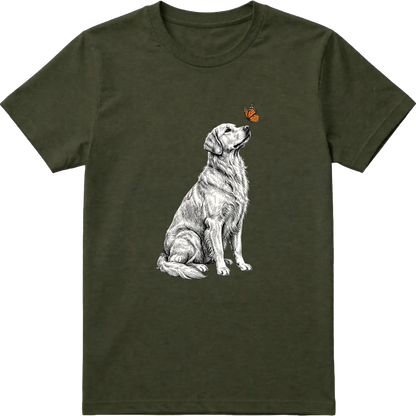 Golden Retriever & Butterfly T-Shirt