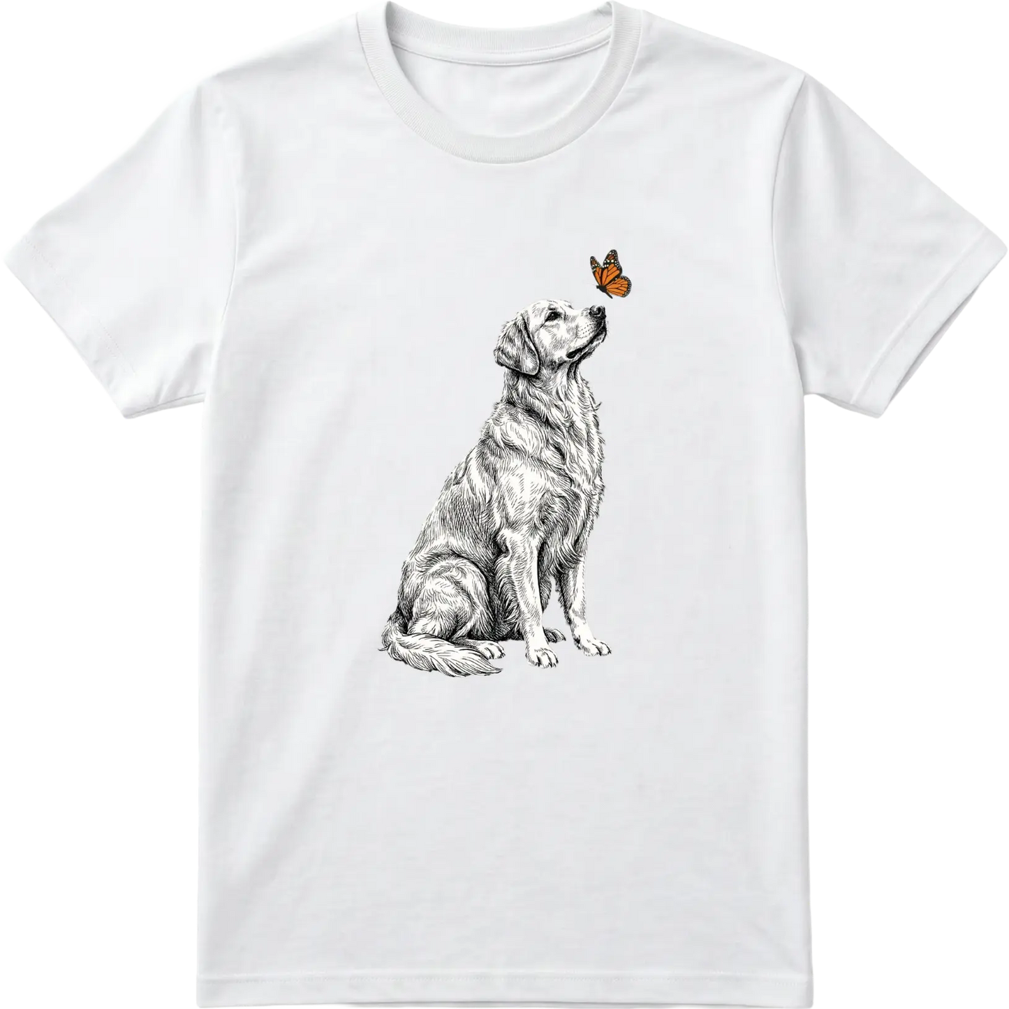 Golden Retriever & Butterfly T-Shirt