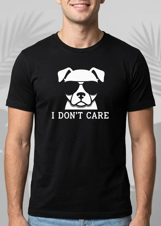 I Don't Care Dog T-Shirt
