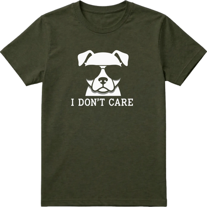 I Don't Care Dog T-Shirt