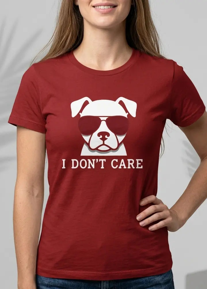 I Don't Care Dog T-Shirt