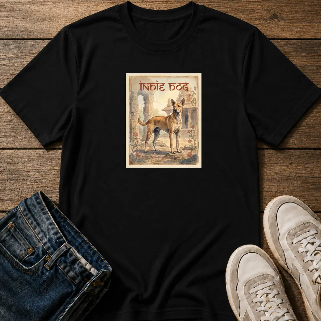 Indie Dog Retro T-Shirt