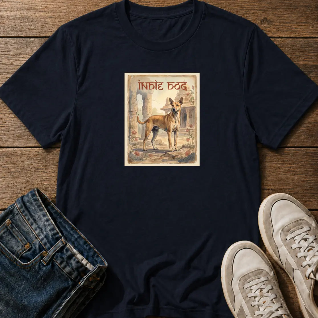 Indie Dog Retro T-Shirt