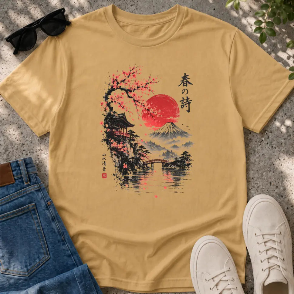 Japanese Spring Poetry T-Shirt