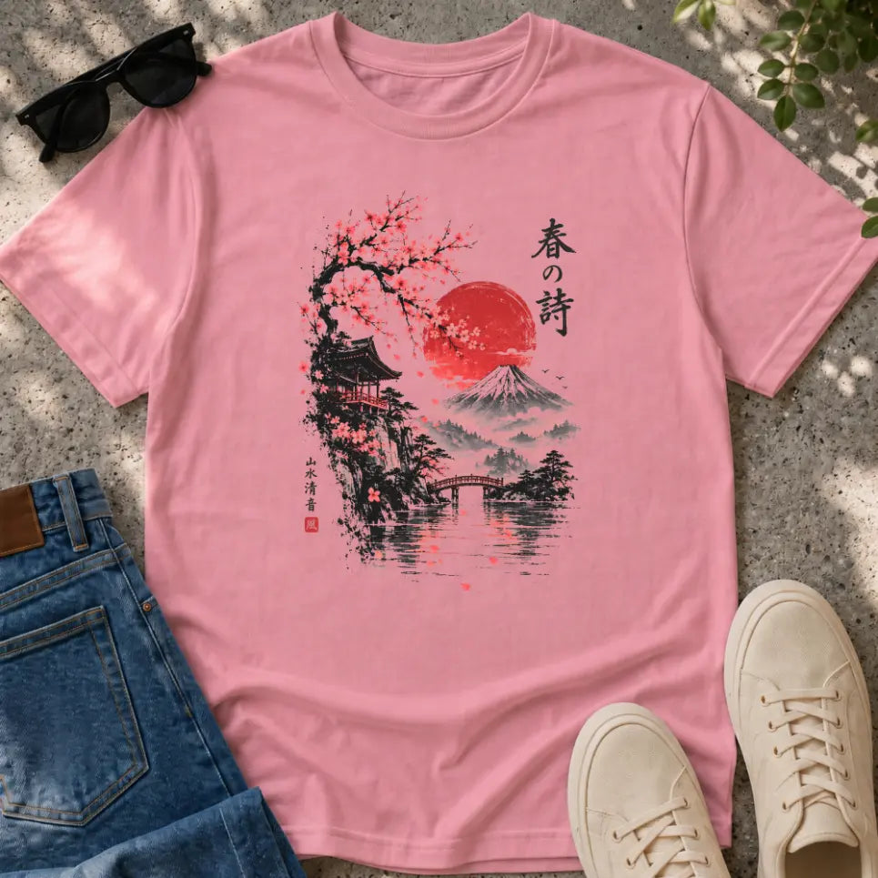 Japanese Spring Poetry T-Shirt