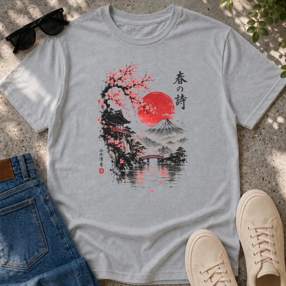 Japanese Spring Poetry T-Shirt