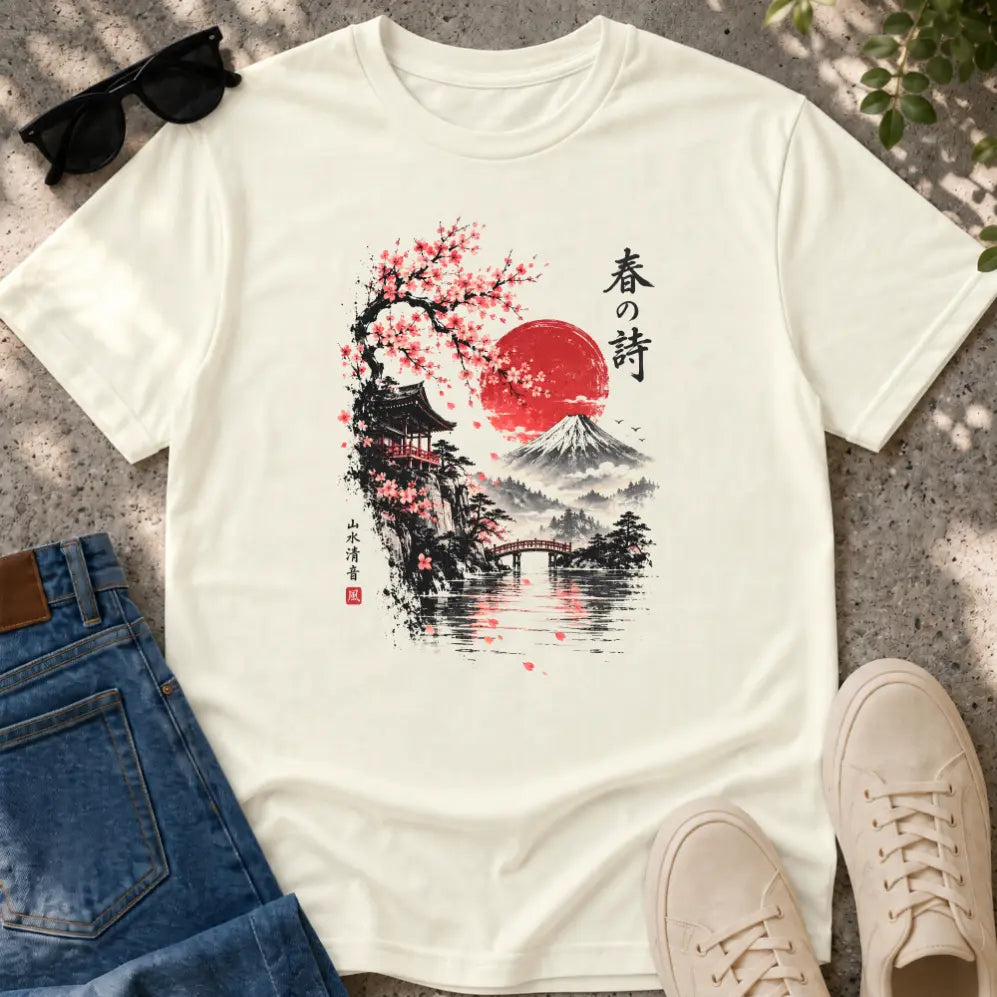 Japanese Spring Poetry T-Shirt